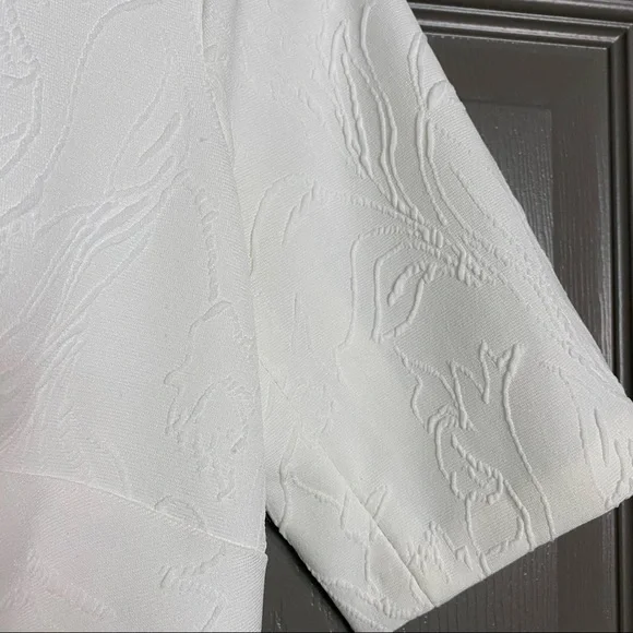 Tommy Hilfiger Ivory / Winter White Textured Sheath Dress Size 6 - Picture 5 of 12